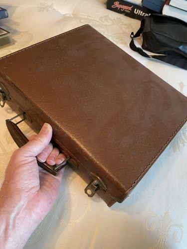 Vintage fibre briefcase - vintage,