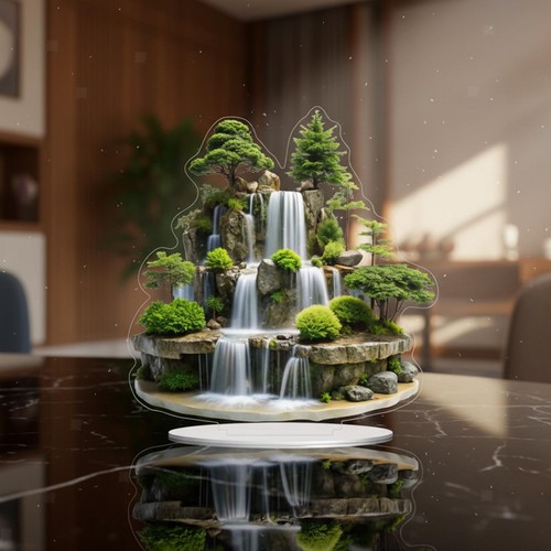 Tabletop water fountain - 2d,