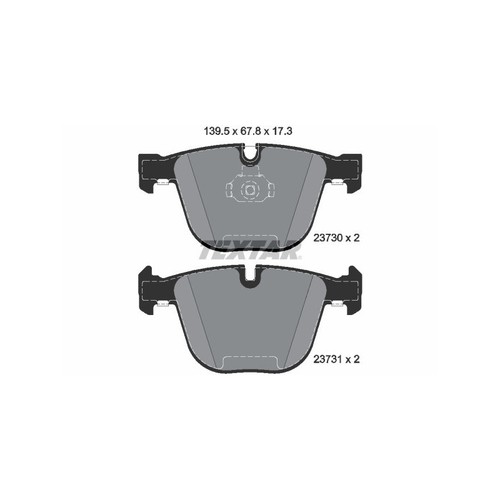 Textar 2373001 brake pads - textar,