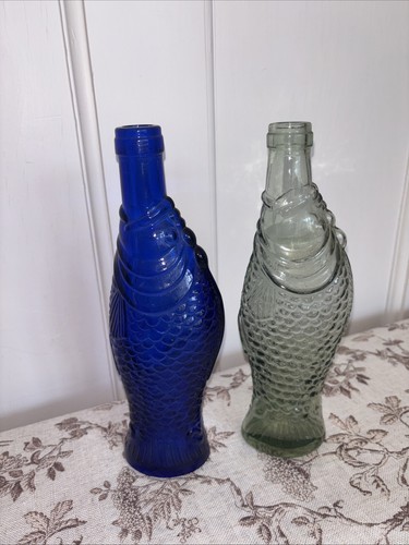 Pair fish shaped - pair, bottles