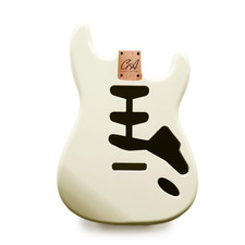 Strat Guitar Body Nitro, Poly