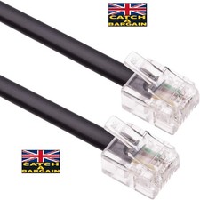 4m RJ11 Cable ADSL Extension Lead Phone Cord Male to Male Telephone Plug (B832)