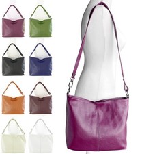 Leather Slouch Bag Crossbody