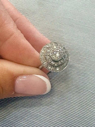 Edwardian platinum 5ct - platinum, 0.5ct