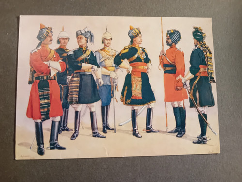 Postcard army uniforms - postcard,,