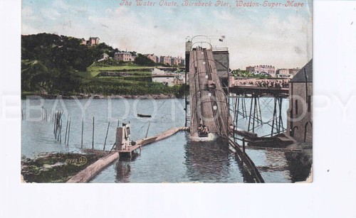 Postcard water shute - postcard.,