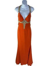 Mark Melia Orange Maxi Dress