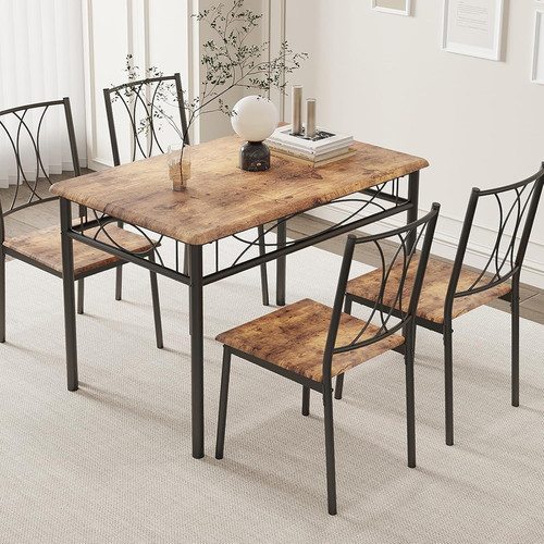 Retro brown piece dining - retro,