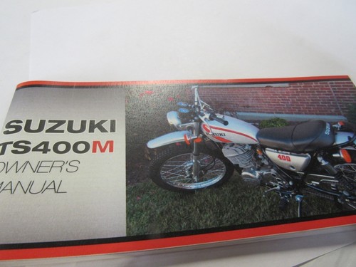 Suzuki ts400 owners manual - suzuki,