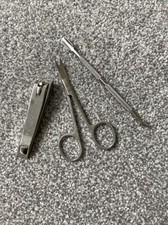 Nail Kit - Scissors, Cuticle Pusher, Nail Clippers Manicure Pedicure