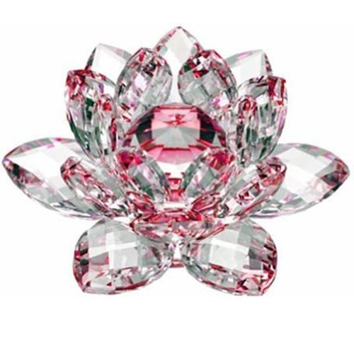Crystal lotus flower ornaments - crystal,