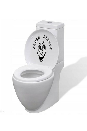 Toilet funny vinyl - toilet, sticker/