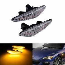 2x Clear Lens LED Side