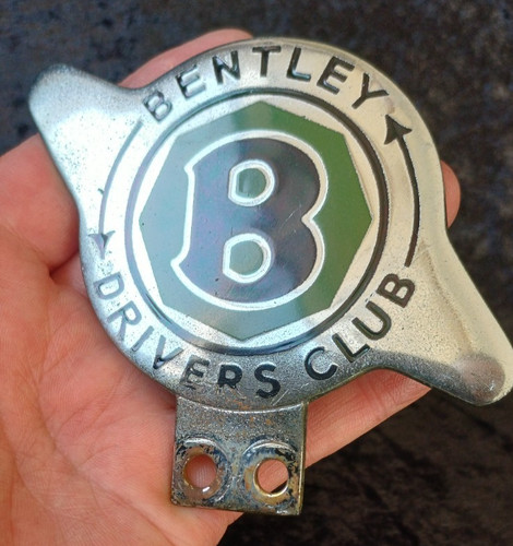Vintage enamel bentley - vintage, drivers