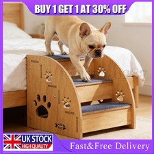 2/3 Steps Pet Ramp Wooden Dog