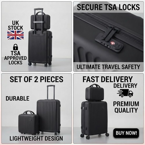 2pcs suitcase set abs - 2pcs,