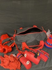 Taekwondo Bag, Gloves Shoes Head protector shin pads practice pads junior (5081)