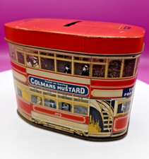 VINTAGE  TIN TRAM MONEY BOX