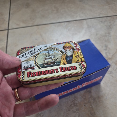 Fisherman friend vintage tin - friend,
