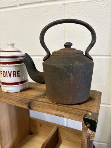 Vintage cast iron kettle