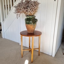 Vintage Small Teak Round