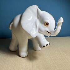 ROYAL OSBORNE ELEPHANT GOLD TUSKS BONE CHINA FIGURINE TMR 3772