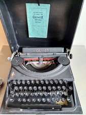 Oliver Typewriter 1950s Works Original Case + Manual + New Black & Red Ribbon