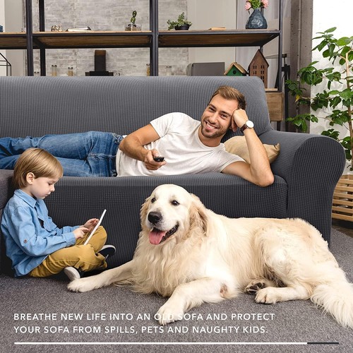 Jacquard stretch couch cover - jacquard,