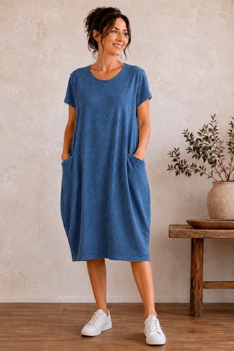 Womens midi dress - midi, sleeve