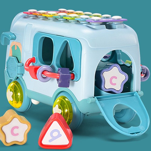 Baby musical xylophone toy bus - baby,