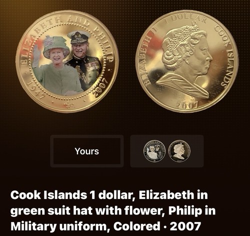 Cook islands dollar coloured - dollar,