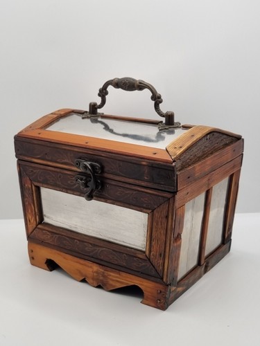 Vintage wooden storage box - vintage,