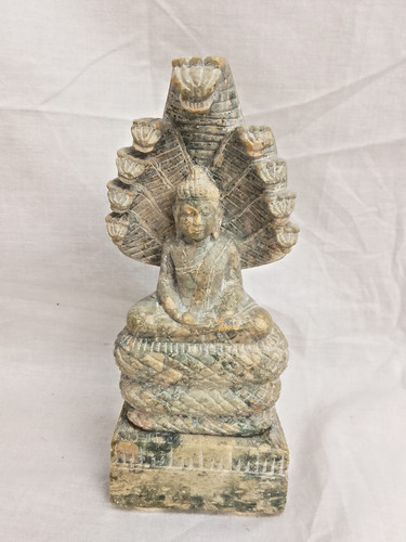 Vintage soapstone seated - soapstone,