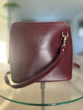 Vera Pelle Cross Body Bags for Women Genuine Italian Leather Shoulder Handbag