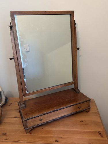 Antique oak edwardian dressing - antique,