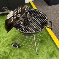 ? Kettle Charcoal BBQ Grill with Lid & Wheels | 44cm Cooking Area | Barbecue