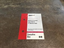Arsenal v Manchester United 28 March 2004 Invincibles Executive Match Ticket