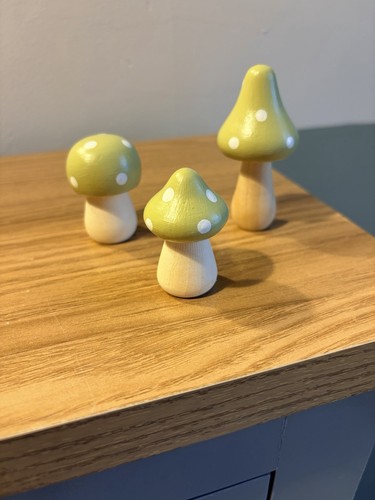 Green set three wooden - set, of