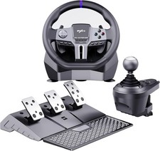 PXN V9 GEN2 PC Steering Wheel,Shifter and Pedal, for PS4,PS3,Xbox Series X/S, PC