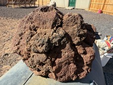 One Large, Red Lava Rock –