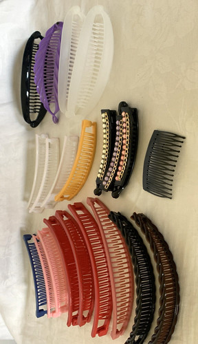 80s banana hair clips clincher - clips,