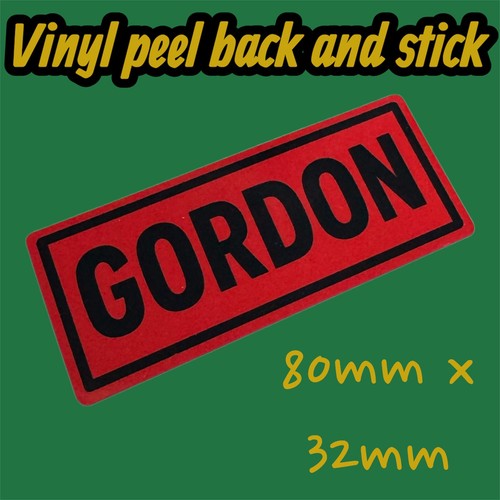 Gordon vinyl sticker tool box - gordon,