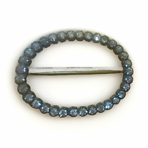 Oval victorian paste stone - oval,