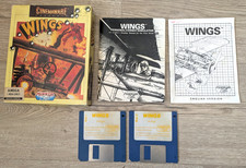 Wings Combat Sim Game Commodore Amiga 500 Complete