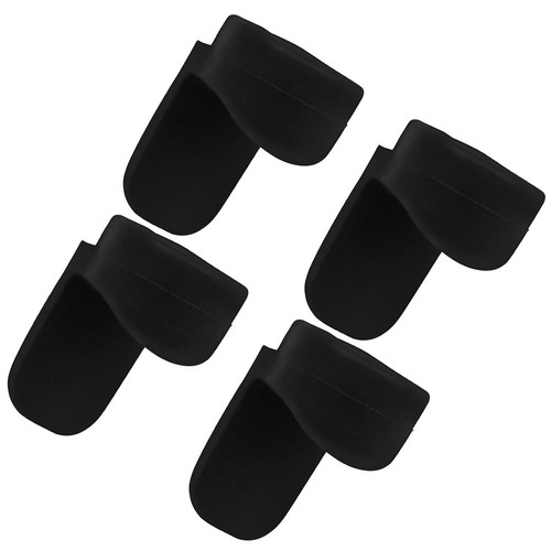 4pcs black silicone - 4pcs,