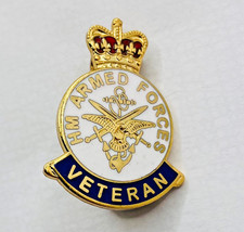 Vintage Armed Forces Veterans Pin Badge Reg Design No 274493-1 - Made in England