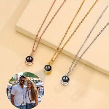 Custom Photo Projection Necklace-ElegantCopper Pendent With Titanium Steel Chain