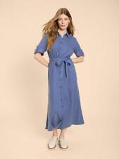 White Stuff Women's Beth Linen Blend Shirt Dress
