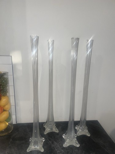 Set tall clear - of, glass