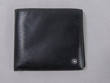 Montblanc Wallet Leather Black Bifold Made in Germany Men's Accessory